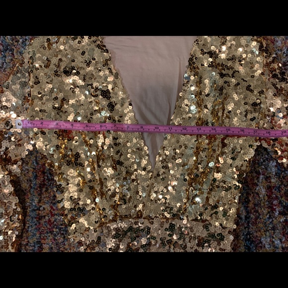Custom gold sequin jumpsuit (Not included in Discount offer - Picture 14 of 16